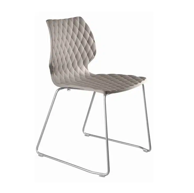 Kai Side Chair Uni 550 Et Al Metal Frame DeFrae Contract Furniture Sled Base