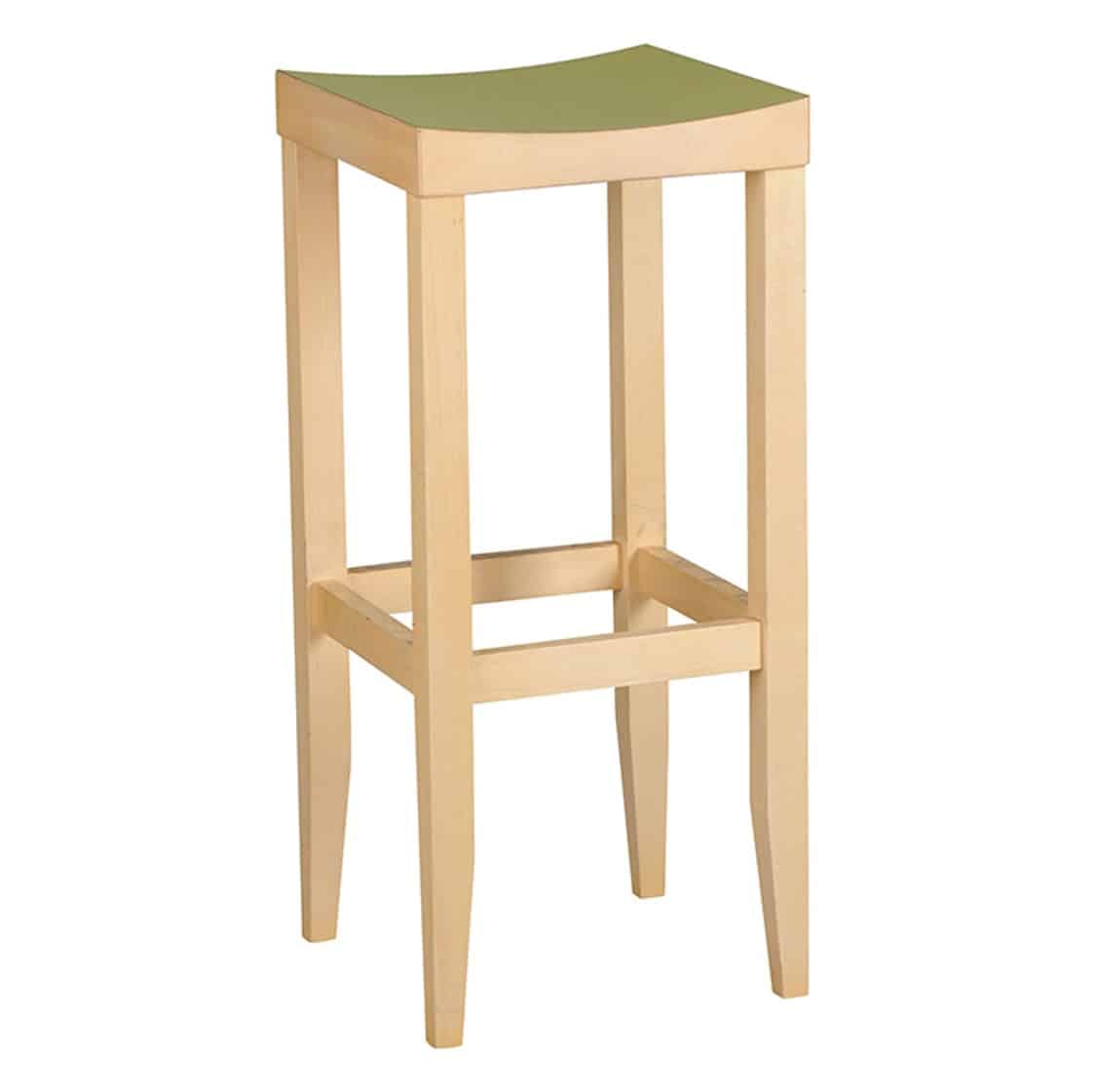 Kent bar stool wooden frame traditional bar stool DeFrae Contract Furniture