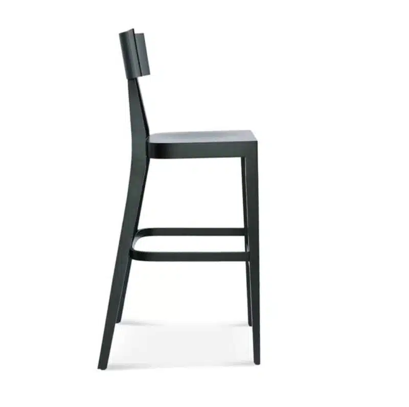 Kite Bar Stool Akka Black Wood Bar Stool DeFrae Contract Furniture