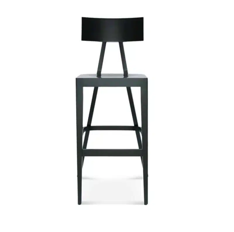 Kite Bar Stool Akka Black Wood Bar Stool DeFrae Contract Furniture Head On