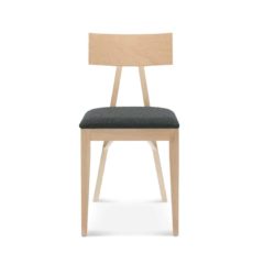 Kite Side Chair Akka Black Wood Bar Stool DeFrae Contract Furniture Upholstered Seat