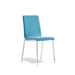 Kuadra Side Chair DeFrae Contract Furniture Side Chair Blue Upholstered Hero