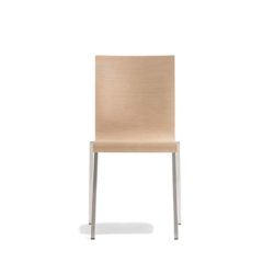Kuadra Wood Side Chair 1321 Pedrali at DeFrae Contract Furniture Natural
