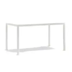 Kuadro SK Rectangle Table With Legs DeFrae Contract Furniture White
