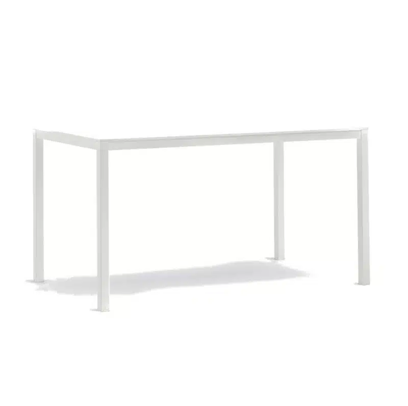 Kuadro SK Rectangle Table With Legs DeFrae Contract Furniture White