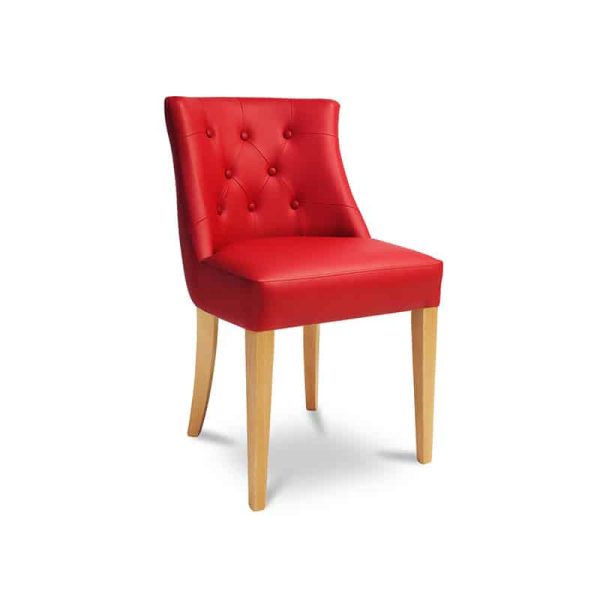Laguna Side Chair DeFrae Contract Furniture with button back detail