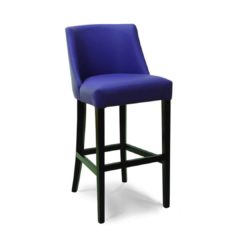 Laguna bar stool with classic legs at DeFrae Contract Furniture Blue