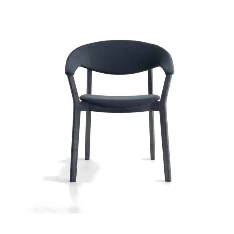 Lena Armchair Lene Crassevig at DeFrae Contract Furniture Black with black frame