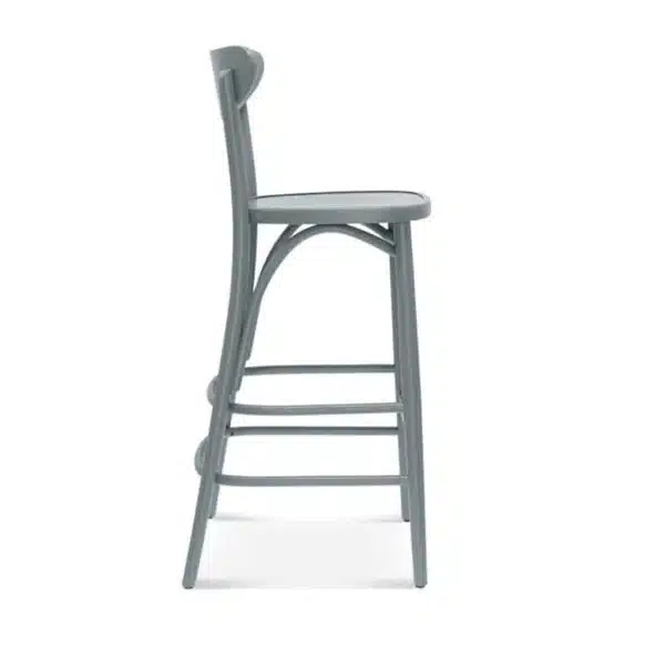 Leo Bar Stool Bentwood Fameg 1260 stool DeFrae Contract Furniture Side View