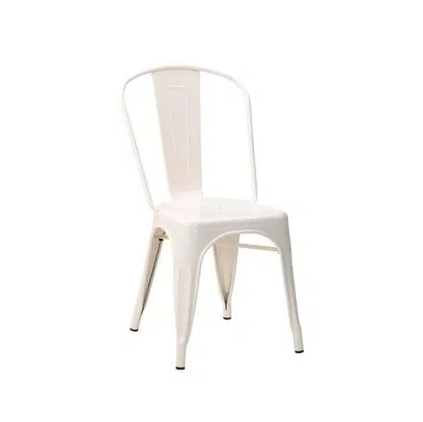 Leon Side Chair Industrial French Bistro Tolix A Cream