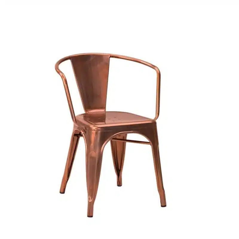 Leon armchair Industrial French Bistro Tolix A Copper