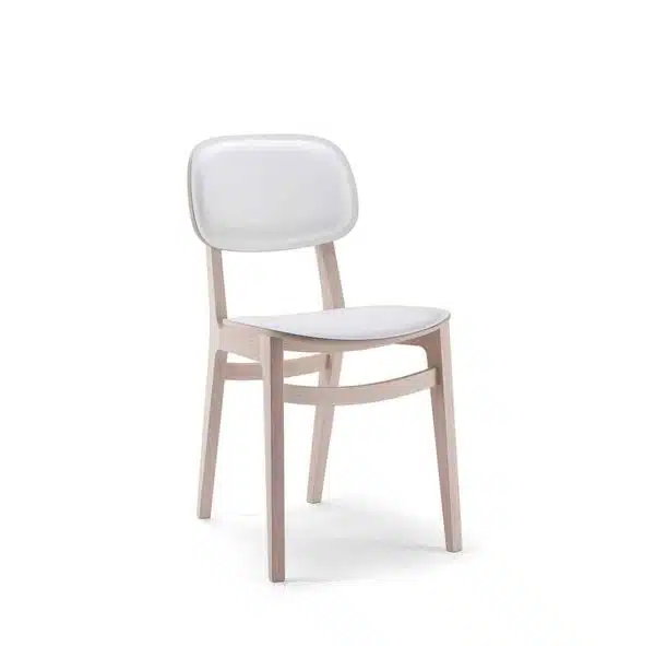 Lottie Side Chair DeFrae Contract Furniture Wooden Restaurant Chair X Kitti Xedra Upholstered Seat and Back