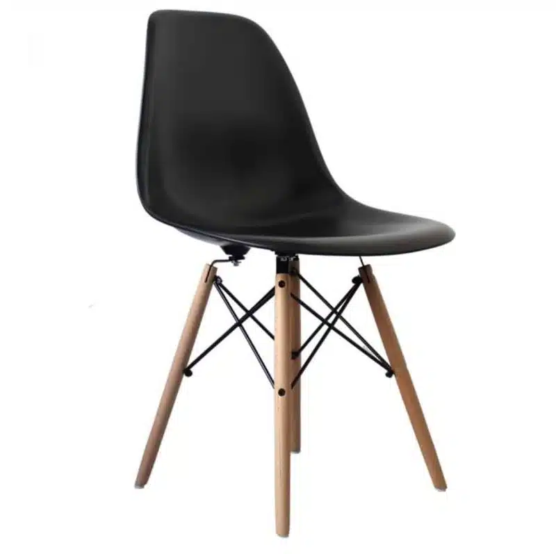 Lyon Side Chair Black DeFrae Contract Furniture Eiffel Style Side Chair Eames