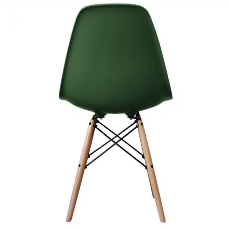Lyon Side Chair Dark Green DeFrae Contract Furniture Eiffel Style Side Chair Eames
