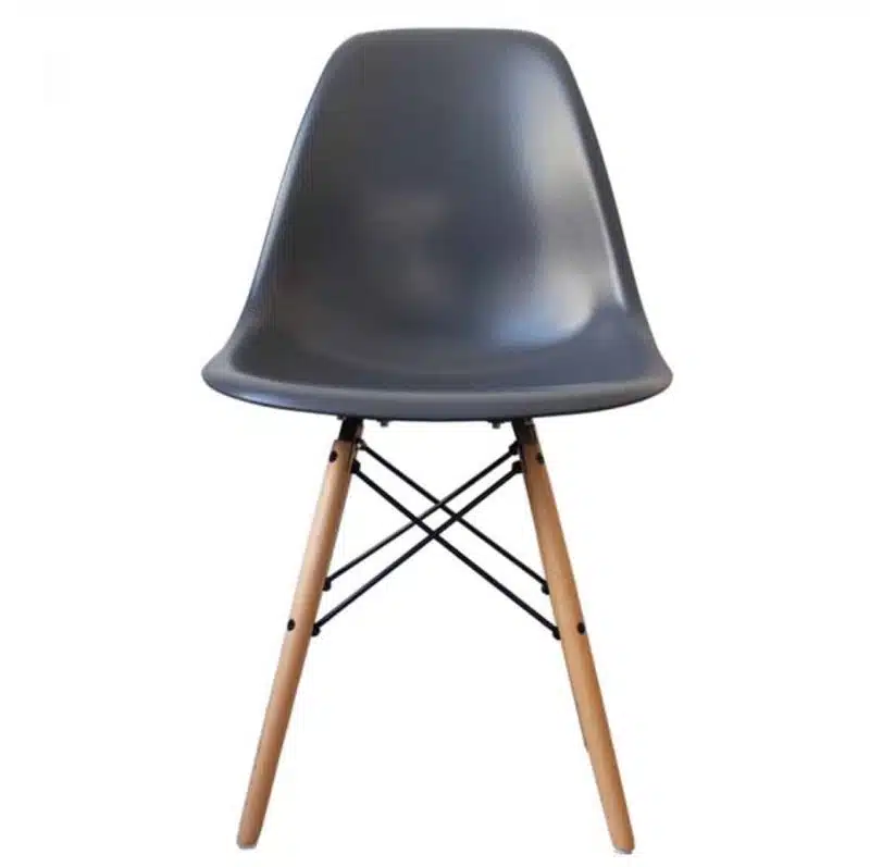 Lyon Side Chair Smoke Grey DeFrae Contract Furniture Eiffel Style Side Chair Eames