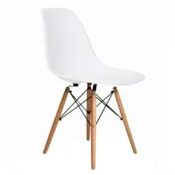 Lyon Side Chair White DeFrae Contract Furniture Eiffel Style Side Chair Eames