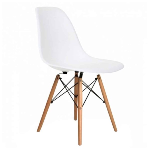 Lyon Side Chair White DeFrae Contract Furniture Eiffel Style Side Chair Eames