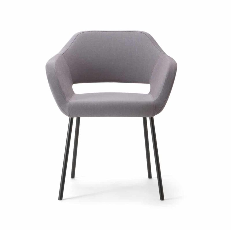 Manu 04 Armchair DeFrae Contract Furniture Metal Legs