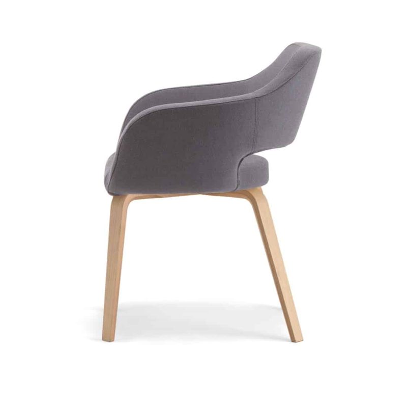 Manu 04 Armchair DeFrae Contract Furniture Wooden Legs 105