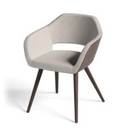 Manu 04 Armchair DeFrae Contract Furniture Wooden Legs