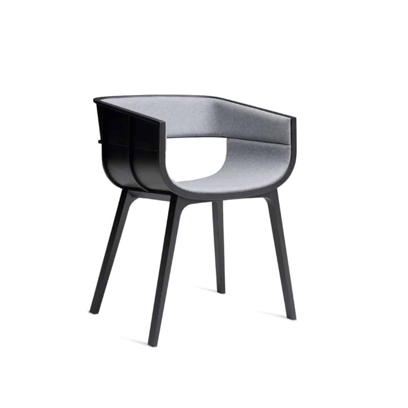 Martime Armchair Horm at DeFrae Contract Furniture Black Upholstered
