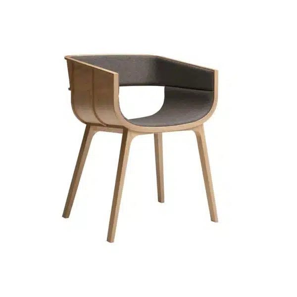 Martime Armchair Horm at DeFrae Contract Furniture Natural Oak Upholstered Seat
