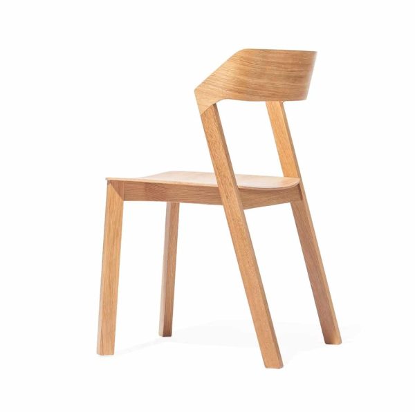 Merano Side Chair Z Back Wood Chair DeFrae Contract Furniture Natural