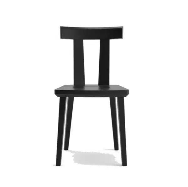 Milano Side Chair Wood Chair DeFrae Contract Furniture Sipa Front View