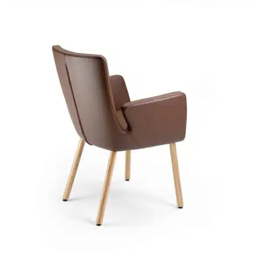 Milas Armchair Wooden Legs DeFrae Contract Furniture