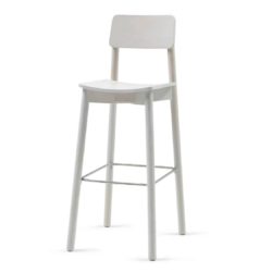 Mine Bar Stool KL82 Wood DeFrae Contract Furniture white wash