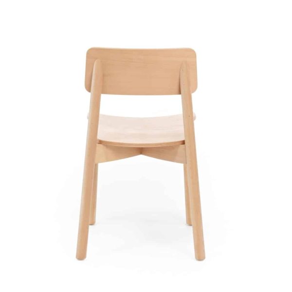 Mine Side Chair Wooden Upholstered Seat DeFrae Contract Furniture Back