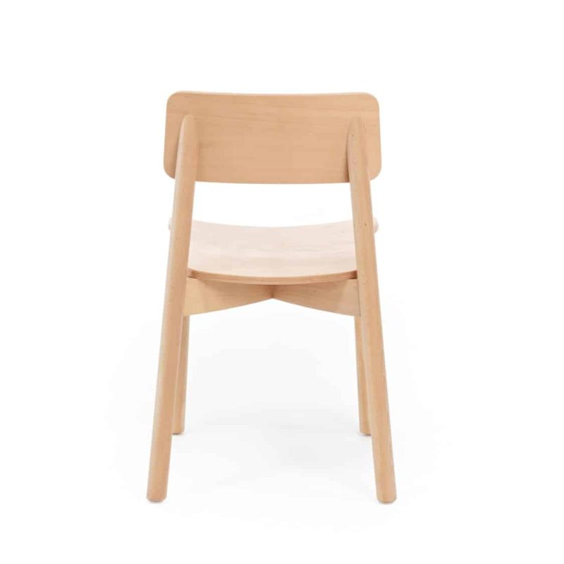 Mine Side Chair Wooden Upholstered Seat DeFrae Contract Furniture Back