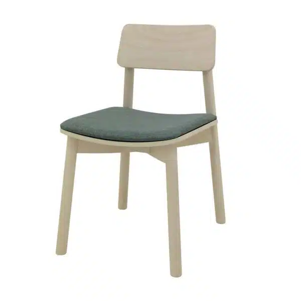 Mine Side Chair Wooden Upholstered Seat DeFrae Contract Furniture Upholstered Seat