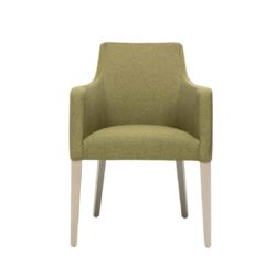 Nancy P001 Armchair DeFrae Contract Furniture Base 10 Front View