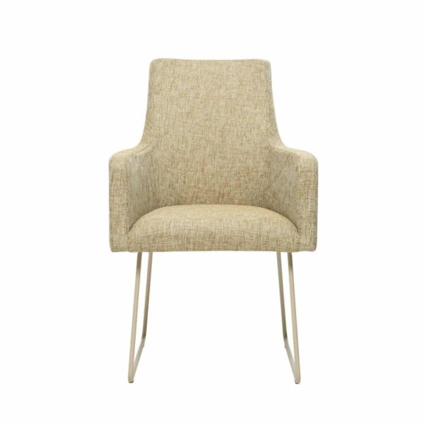 Nancy P001 Armchair DeFrae Contract Furniture Base 20 Sled Base Front View
