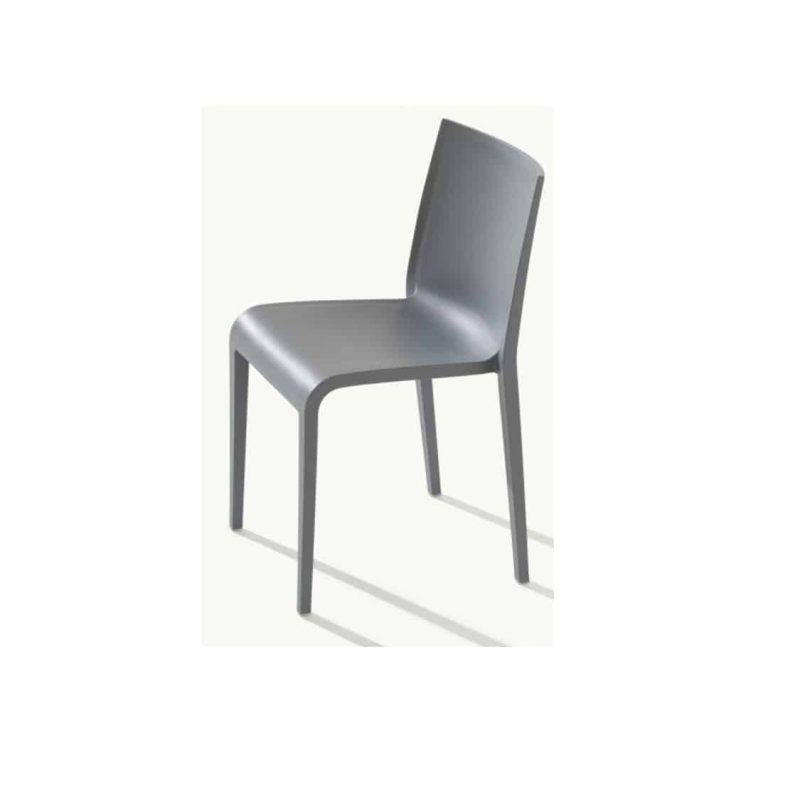 Nassau 533 Side Chair DeFrae Contract Furniture Squirrel Grey