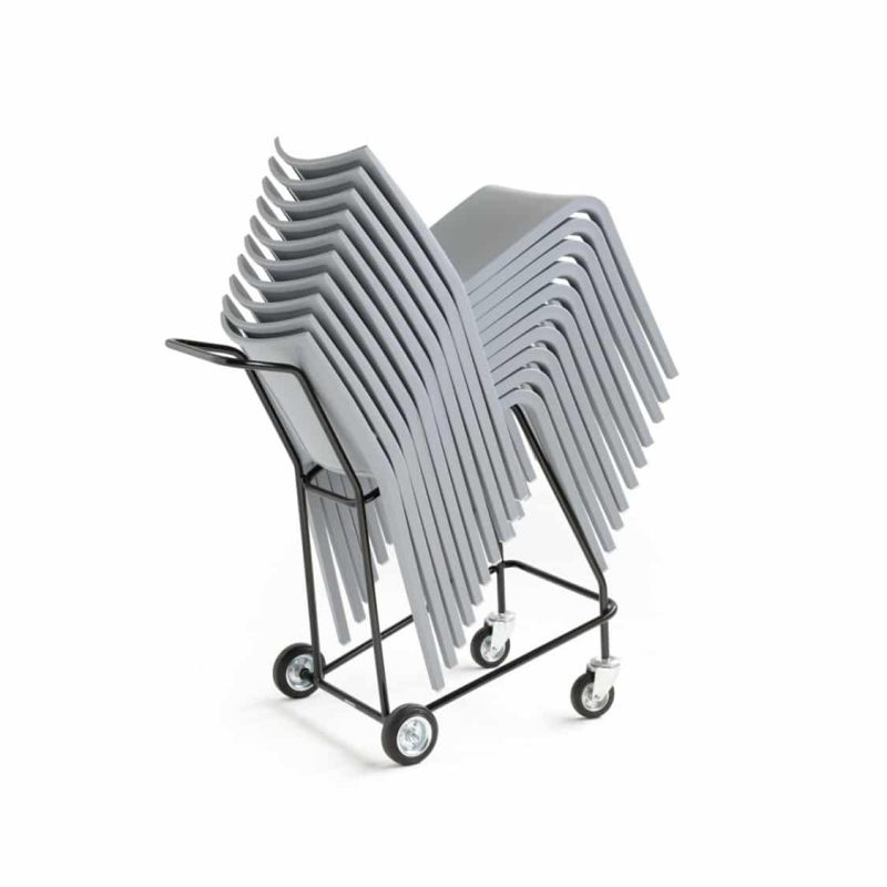 Nassau 533 Side Chair DeFrae Contract Furniture White Stackable