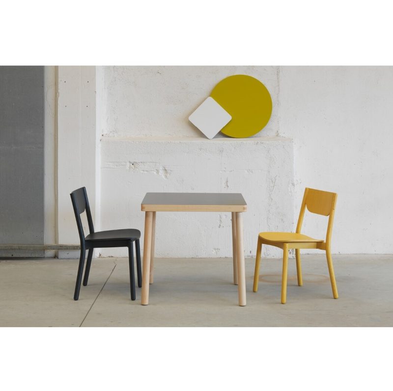 Nico Complete Table Natural Wood Stain DeFrae Contract Furniture In Situ