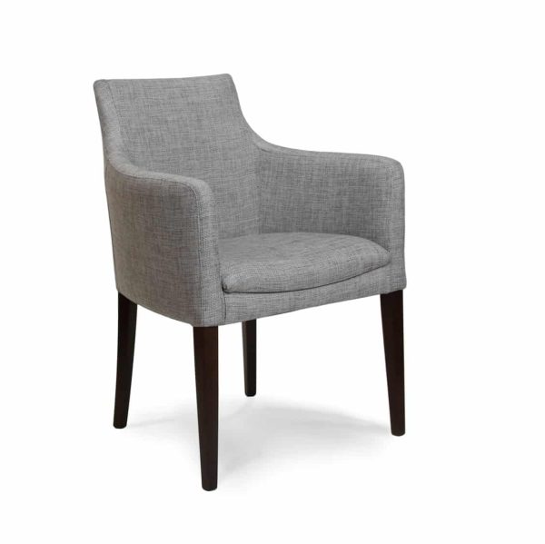 Nina armchair with classic legs at DeFrae Contract Furniture