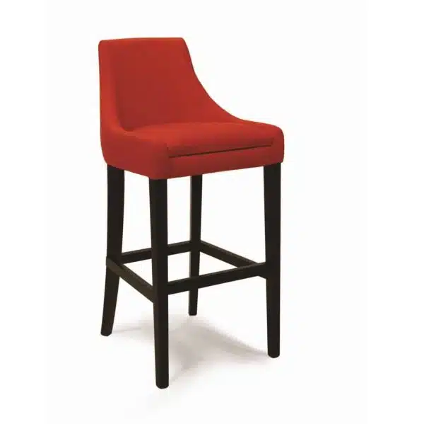 Nina bar stool with classic legs at DeFrae Contract Furniture