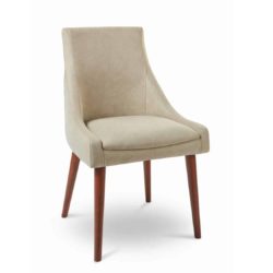 Nina side chair with round legs at DeFrae Contract Furniture
