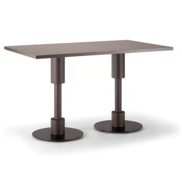Orlando Table Italian Designer Table DeFrae Contract Furniture Twin Base