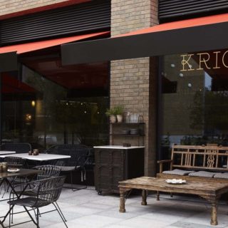 Restaurant Furniture Bar Kricket Television Centre London by DeFrae Contract Furniture