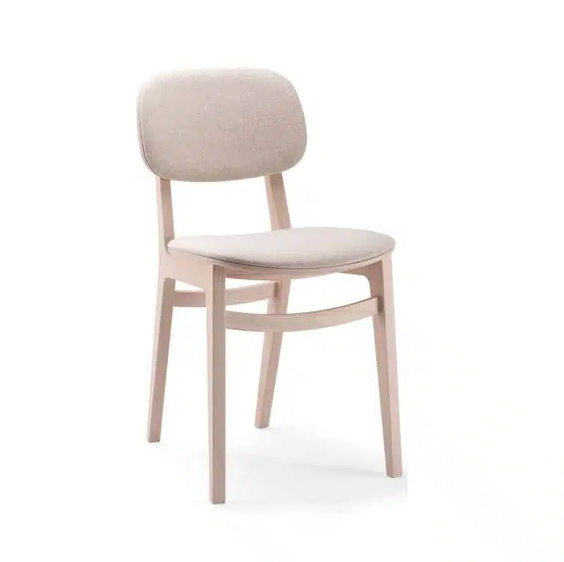 Oxford Side Chair X Kiti Wooden Restaurant Chair at DeFrae Contract Furniture Upholstered Seat