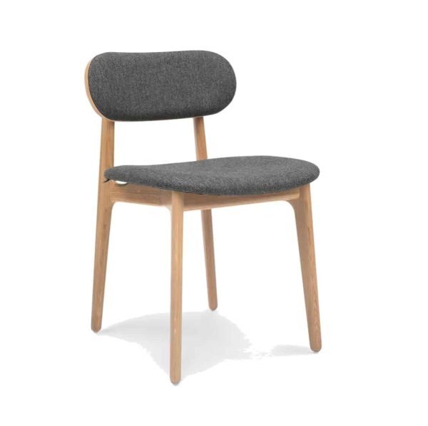 PLC Side Chair DeFrae Contract Furniture Classic Wooden Restaurant Chair Upholstered Seat and back rest