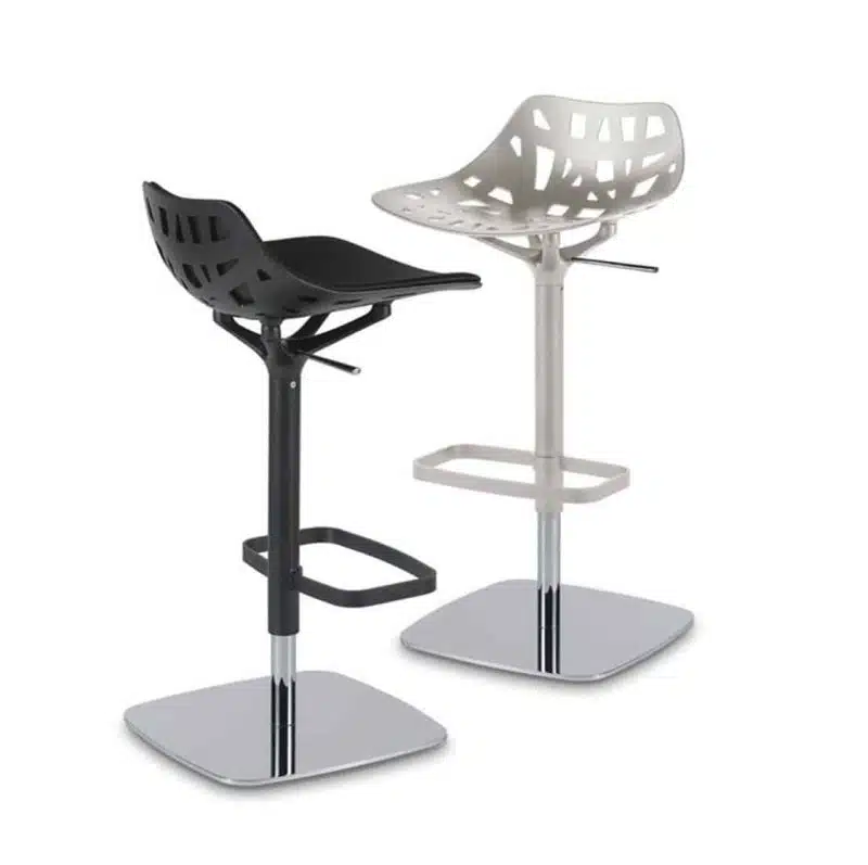 Pelota bar stool Casprini DeFrae Contract Furniture black and white