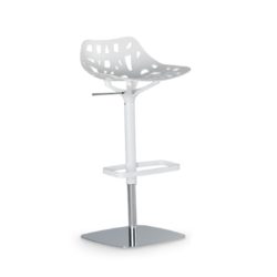 Pelota bar stool Casprini DeFrae Contract Furniture white