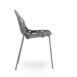 Pelota side chair stackable Casprini DeFrae Contract Furniture black