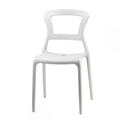 Pepper Side Chair DeFrae Contract Furniture Outside White