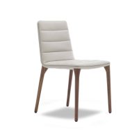 Pit Side Chair 02 DeFrae Contract Furniture Cream Faux Leather